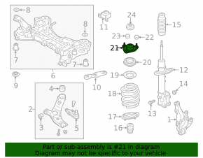 Front left shock absorber support Kia Sorento 10-15