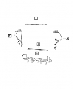 Upper radiator deflector Jeep Grand Cherokee WK2 11-21 3.6