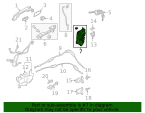 Front left door lock Honda CRV 17-22