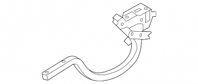 Trunk lid hinge left Kia Forte 4d 14-18