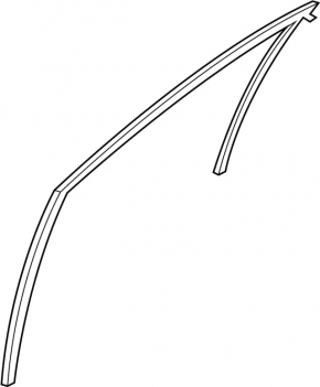 Front right glass seal Infiniti G25 G35 G37 4d 06-14