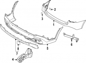 Kia Sorento 25-26 HEV, PHEV rear bumper tow hook cap