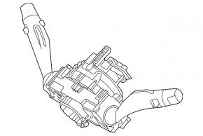 Kia EV6 22" steering column switch assembly with cable and no heated steering wheel