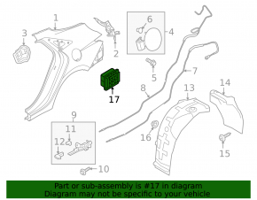 Left ventilation shield Hyundai Elantra 21-
