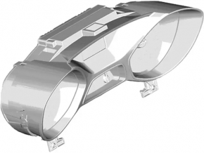 Ford Escape MK3 2013-2014 instrument cluster with a large screen