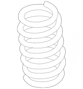 Lincoln MKX 16-18 rear left spring, stiffness, blue