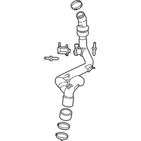 Left intercooler hose assembly for Ford Edge 15-18 2.0T