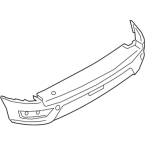 Rear bumper bare Ford Ecosport 18-22 structure