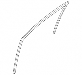 Front left glass seal Mazda CX-5 17-