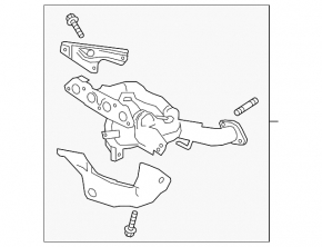 Exhaust manifold with catalytic converter Mazda 6 18-21