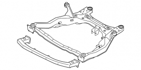 Front subframe for Mazda CX-9 09-15