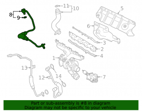 BMW 5 G30 21-23 Turbo Oil Supply Pipe