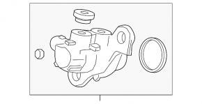 Brake master cylinder with reservoir Chevrolet Cruze 16-