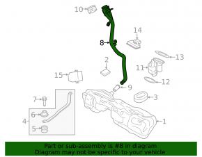 Fuel tank filler neck BMW 3 G20 19-
