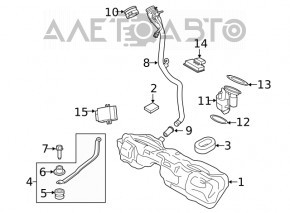 Fuel tank filler neck BMW 3 G20 19-
