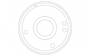Spare tire space saver Mercedes W164 ML R18 155/90