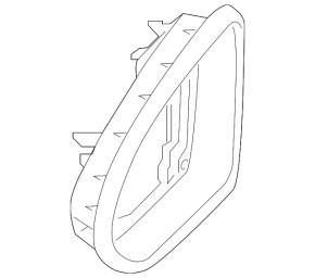 Left mirror housing for VW Jetta 19-26