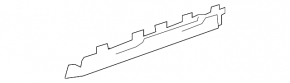 Rear bumper lip plug Chevrolet Equinox 10-15 prerest