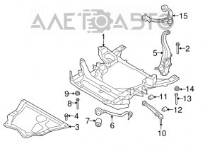 Front lower control arm front right BMW X5 F15 14-18