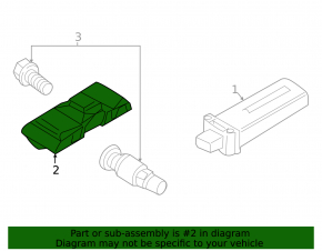 Wheel pressure sensor BMW X5 E70 07-13 without valve