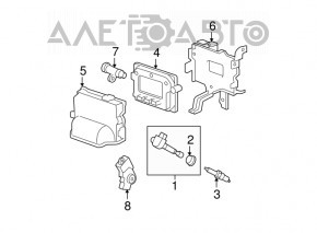 07-09 Acura MDX Engine Computer ECU
