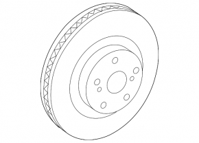 Front right brake disc Lexus UX200 UX250h 19-