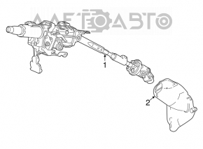 Steering column Acura TLX 15-17 FWD prerest