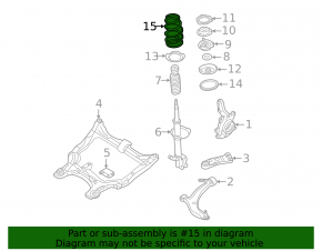 Front left spring Nissan Murano z50 03-08