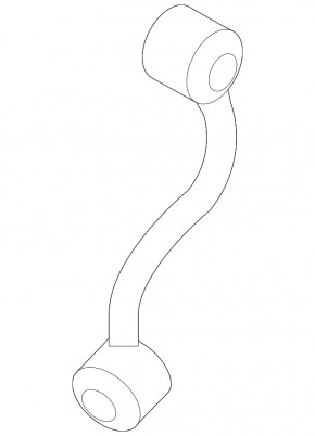 Rear stabilizer link left Nissan Rogue 14-20