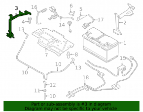 Battery mount left BMW X5 F15 14-18