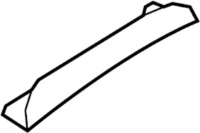 Front panel trim right Infiniti JX35 QX60 13- dark gray