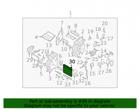 Subaru b9 Tribeca evaporator with temperature sensor