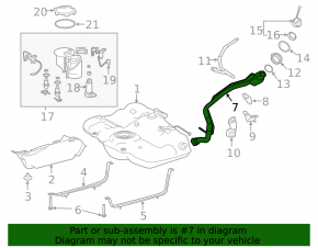 Lexus ES350 Fuel Filler Neck 19-26