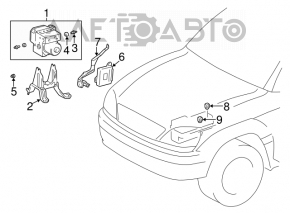 Lexus RX300 98-00 AWD ABS Control Computer