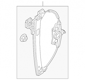 Rear left window lift mechanism for Audi A4 B9 17-25