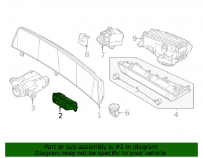 Kia EV6 22-24 black left front panel button block