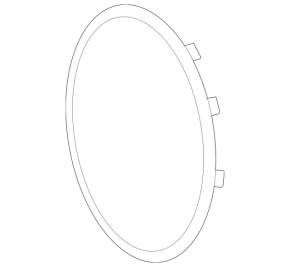 Mercedes W167 GLE 350 450 20-24 grille emblem