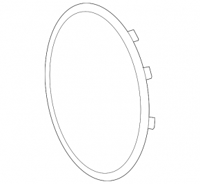 Mercedes W167 GLE 350 450 20-24 grille emblem