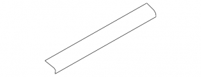 Front left door sill plate for Ford Transit Connect MK2 13-18 grey