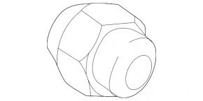 Wheel nut d21 M12x1.5 Mazda3 03-08 for casting