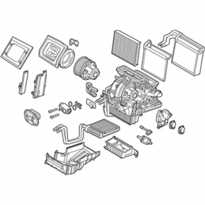 Ford Focus mk3 15-18 heater assembly manual