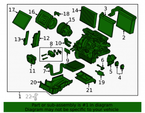Ford Focus mk3 15-18 heater assembly manual
