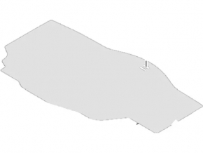 Trunk floor Ford Fusion mk5 13-20 hybrid, type 2
