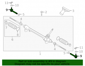 Steering tip left Mazda CX-5 17- CTR