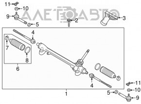 Steering tip left Mazda CX-5 17- CTR
