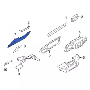 Driver's knee pad Ford Explorer 20 - black