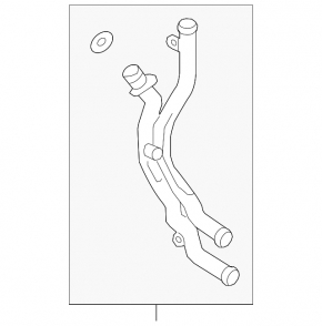 Engine cooling system pipes for Audi A6 C7 12-15 3.0T plastic