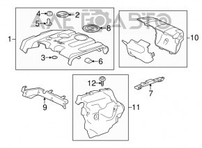 Cadillac CTS 14- 2.0T Engine Cover