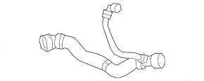 Cooling pipe radiator lower BMW X5 G05 19-23 3.0T OEM