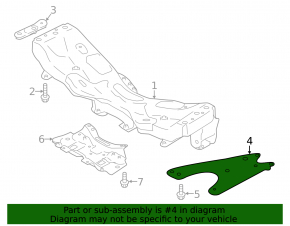 Front subframe bracket left Subaru Forester 19- SK large
